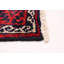 Tapis de couloir unique en laine noué à la main de style années 2000 de 4 pi 3 po x 8 pi 7 po en rouge / bleu Essie
