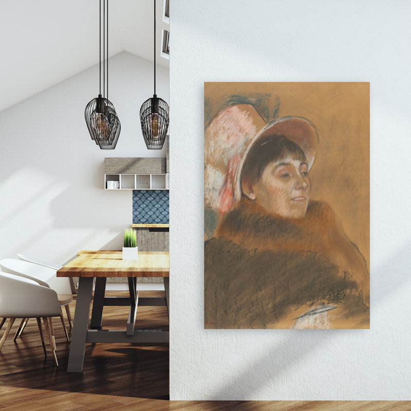 Madame Dietz-Monnin, 1879, portrait abstrait impressionniste contemporain, estampe murale, H 60 po x l 40 po