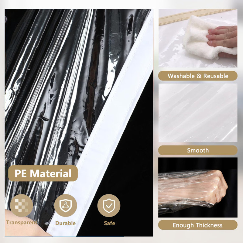 48Inch*87Inch Easy-To-Install Punch-Free I-Type Dustproof Door Zipper Suitable For Standard Door Frames