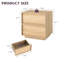 Table de chevet en bois 18,9 po avec 2 tiroirs-1230458325