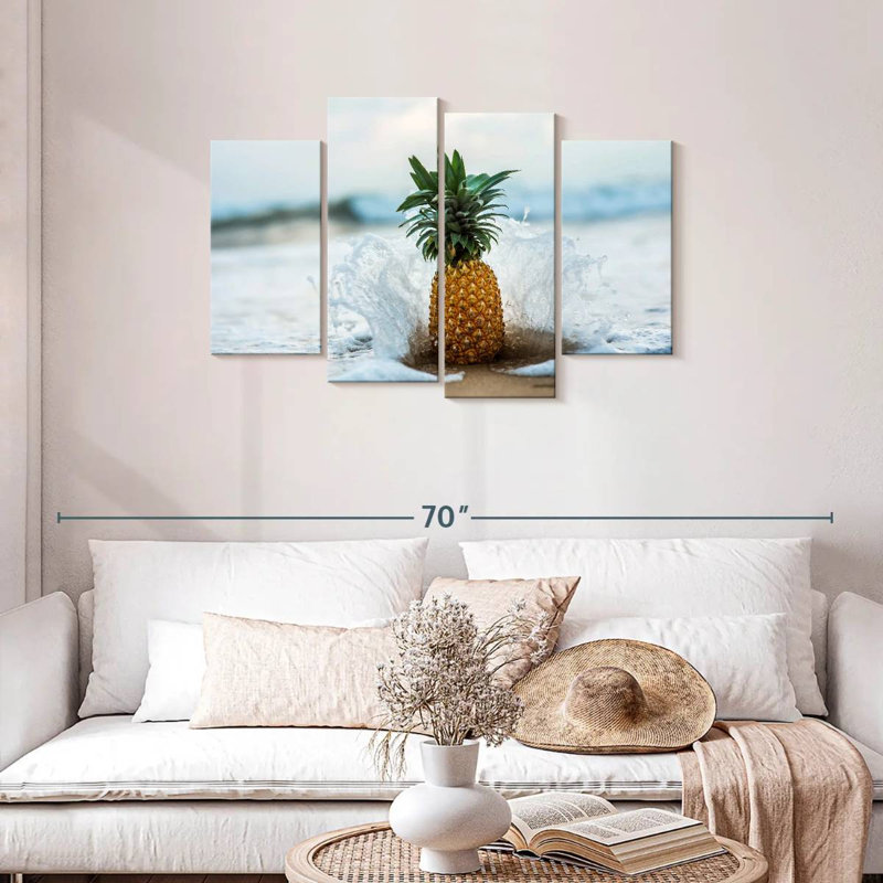 Yarlin Pineapple Splash, 27" H x 43" W