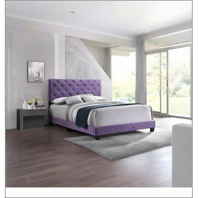 Structure de lit moderne avec tête de lit pour la chambre à coucher