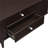 Coffee Table with Storage, brown-toned MDF and solid wood, 47.2 rectangular, four drawers and two side compartments