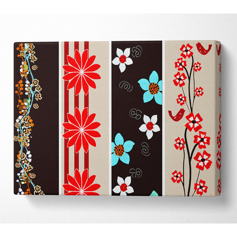 Vertical Flower Power - Wrapped Canvas Print