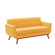 Carmencita 65" Square Arm Loveseat (incomplete)