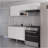 Kronos White Modular Kitchen Set - Complete Solution With Storage