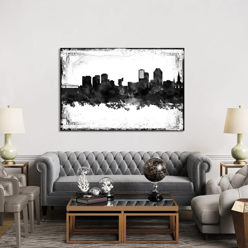 New Orleans Skylines by WallDecorAddict - Wrapped Canvas Print, 152.5 cm H x 101.5 cm W