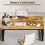 Bureau 54 po avec prises de courant, bureau d'ordinateur 1,2 po d'épaisseur, table de bureau, brun rustique-733705300-733705301
