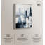 «Gray Matter Canvas», art abstrait bleu par Art Remedy-107455697-107455706