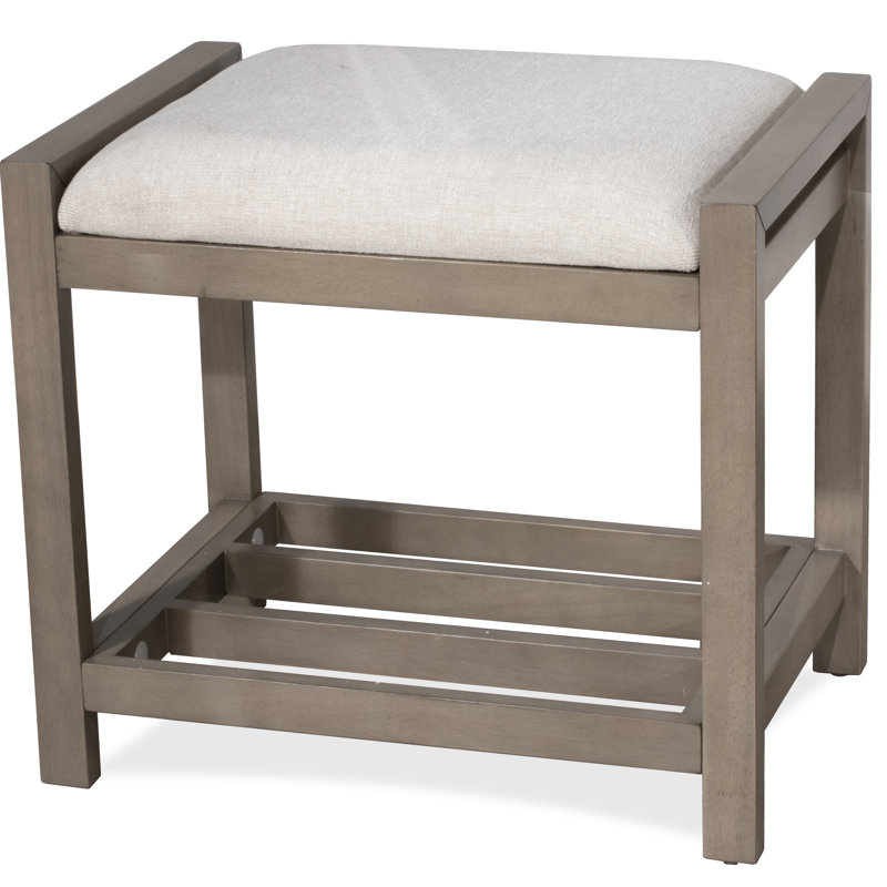 Tabouret de coiffeuse Adrian, Gris