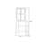 Retro White Solid Wood Display Stand