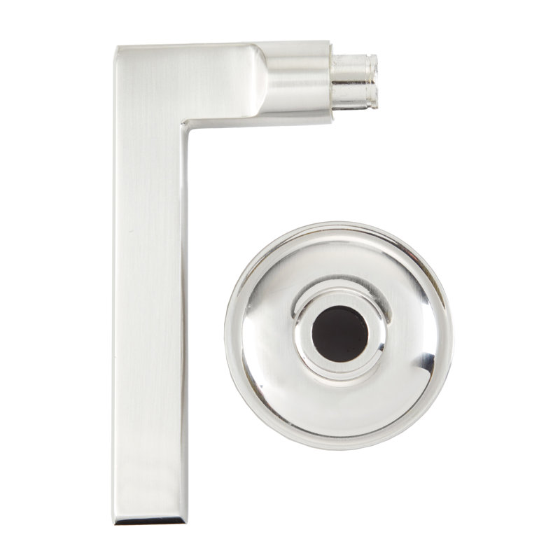 Bravura 839-0 Delray Dummy Lever on Traditional Round Rose in Satin Nickel