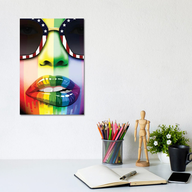 Fashionista by Jan Raphael - Wrapped Canvas Print, 20.32 cm H x 30.48 cm W