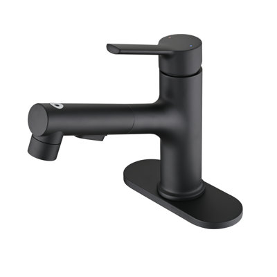 Robinet de salle de bain extractible, robinet de lavabo monotrou avec 3 modes de pulvérisation