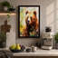 Brown Bear Stillness Boho - Print-136738198-136738199