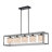 Lumaze 5 - Light Dimmable Kitchen Island Square / Rectangle Chandelier with Crystal Accents