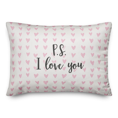  P.S. I Love You Throw Pillow