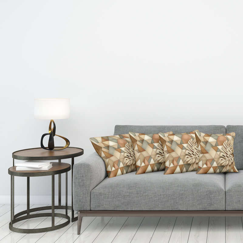 Fabric Reversible Throw Pillow, 20"H x 20"W