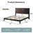 Bilal Solid Wood Platform Bed Frame With 48.6'' Headboard-240524890-240524891