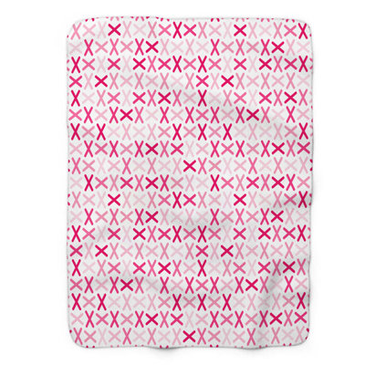 Couverture en sherpa rose 1 pièce