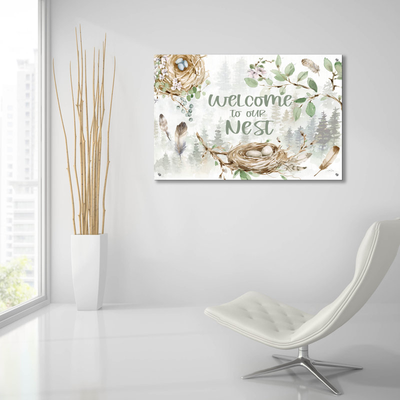 Art mural en verre épique «Ethereal Forest 1» par Katrina Pete, H 24 po x l 36 po x P 0,2 po