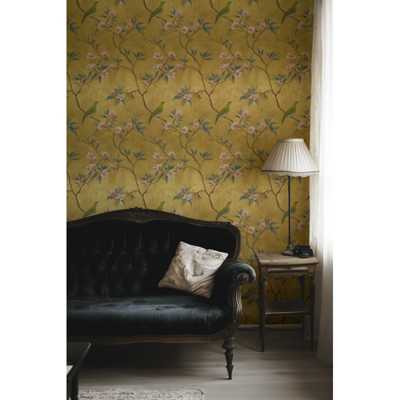 Papier peint floral chinois