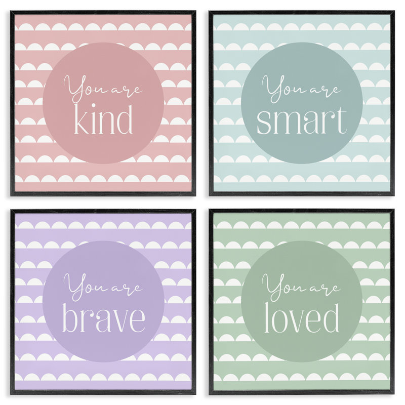 Personal Affirmations, Giclée encadrée noir minuit, H 12 po x l 12 po