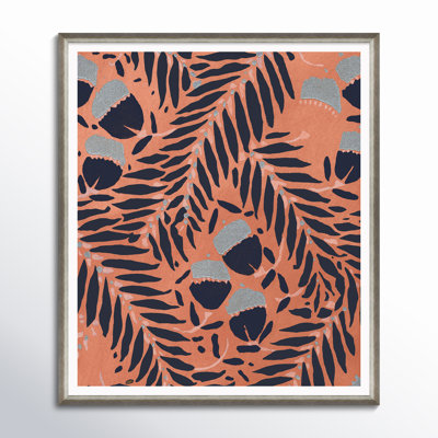 Asian Textile Designs - Picture Frame Graphic Art Print