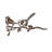 Hand-Painted Decorative Garden Object, 19.7 x 10.2 inches | 100% Metal, Thickness: 0.06 inches | Brown Finish, No Assembly Required | Unique Design Enhances Outdoor Spaces, Durable and Stylish Accent Piece-1871602518