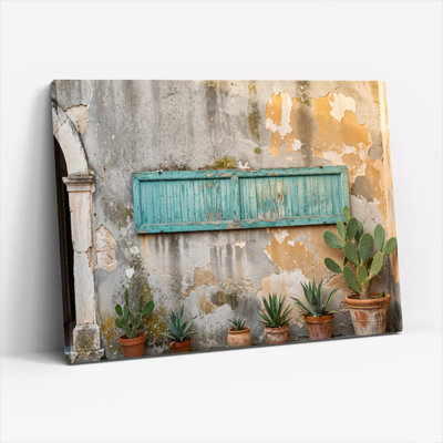 Ensemble d'une toile murale à effet vieilli