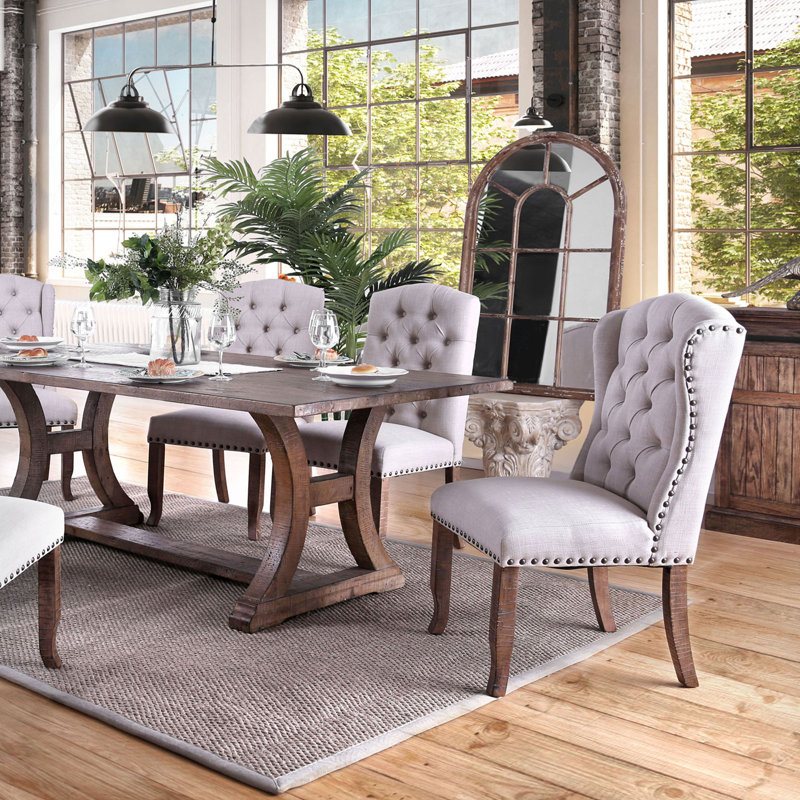 Halpin Dining Table, Brown, 42"W x 77"L