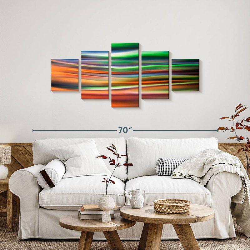 Lumières vertes Aura, H 24 po x l 55 po