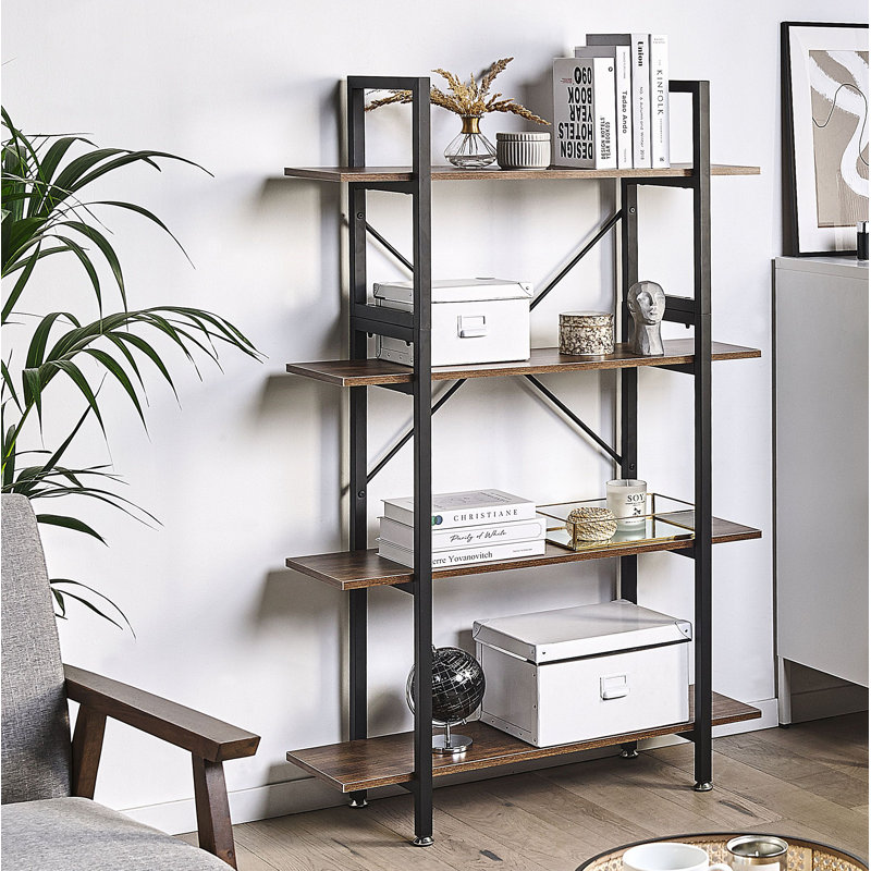 Omara 140cm H x 90cm W Steel Standard Bookcase