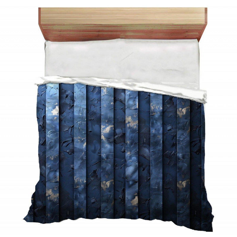Stripped Paint Texture Striped Comforter, Queen Comforter