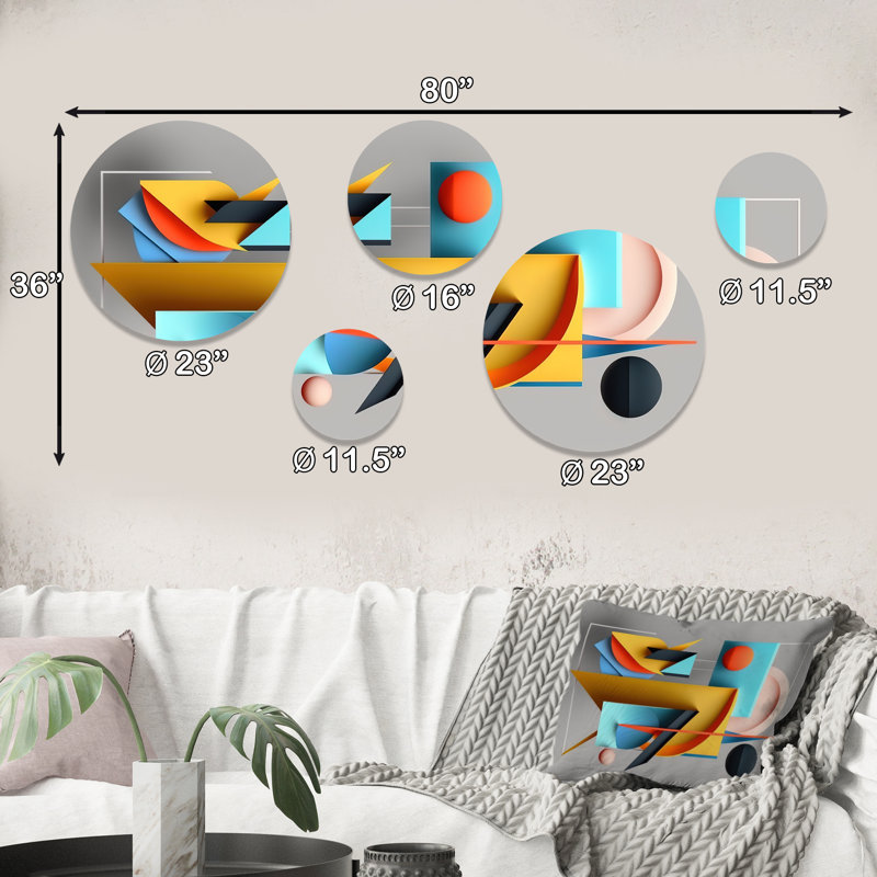 Abstract Wall Decor on Metal