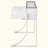 High Gloss 2-Drawer Writing Desk