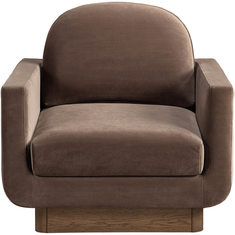 Fauteuil d'appoint Diviento, Brown Velvet