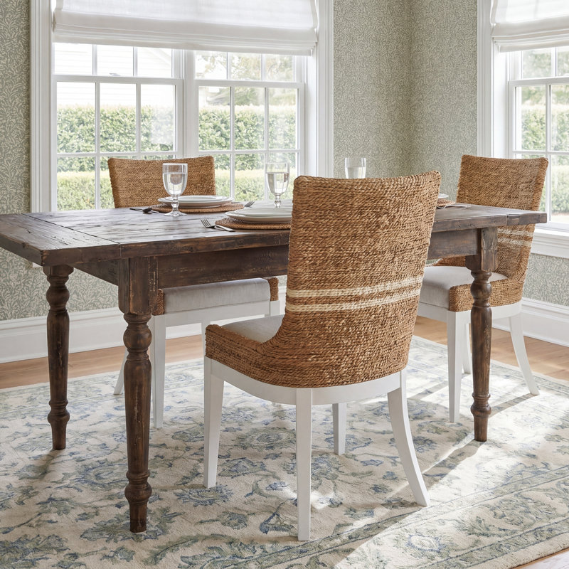 Adalard Side Chair in White/Natural