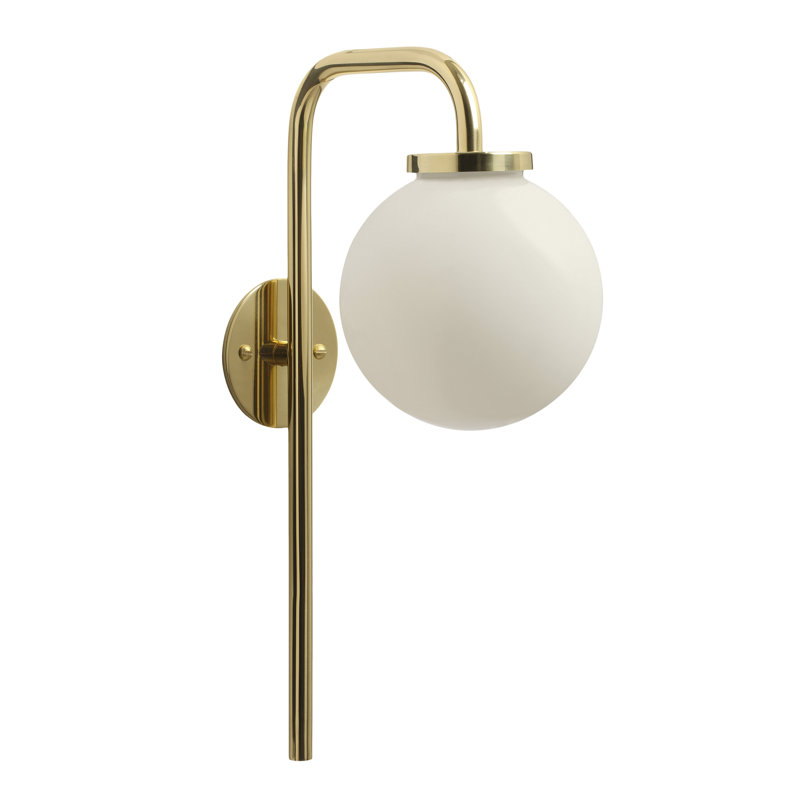 Armed Sconce, Polished Brass