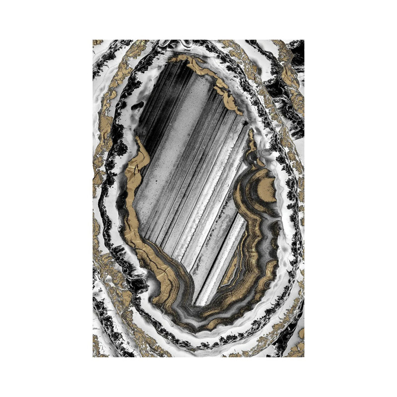 Golden Geode I by Marcus Prime - Wrapped Canvas Print