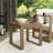 Cove 22" Solid Eucalyptus Wood Outdoor Side Table