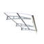 Auvent de porte et fenêtre de construction 79 po x 34 po - Pare-étincelles en aluminium de qualité en polycarbonate et construction carrée, Upf80 + pour l'espace extérieur