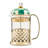 Emerald Check French Press