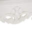 Cole And Grey Wooden Freestanding Scroll Fireplace Mantle With Floral Accents
