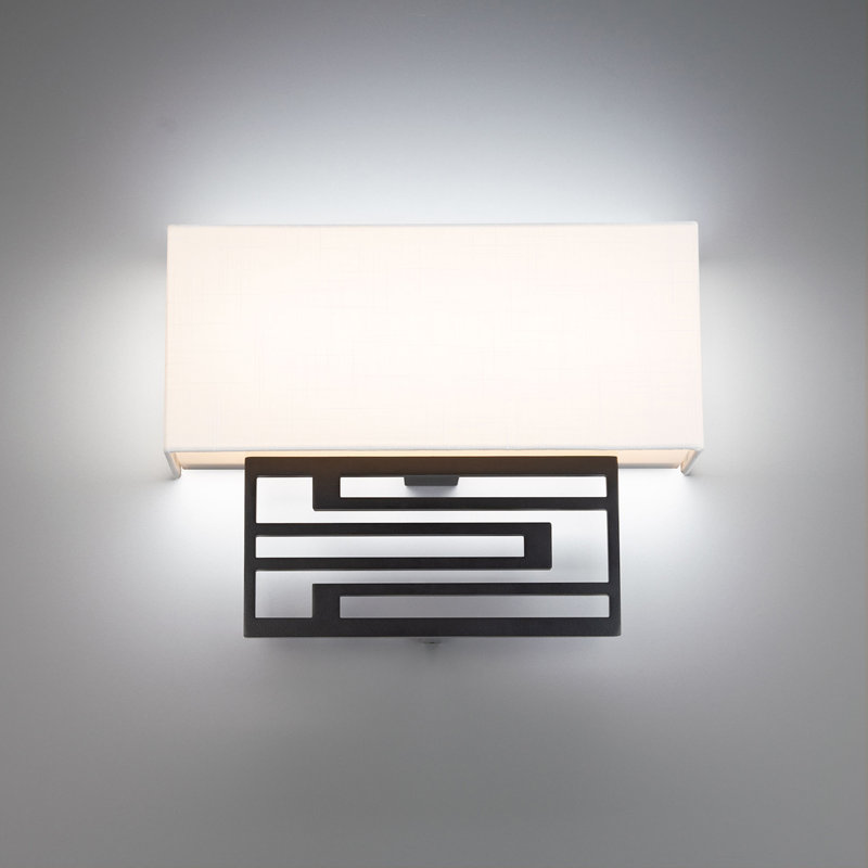 Vander 1 - Light LED Flush Mounted Sconce, Black, 3000K