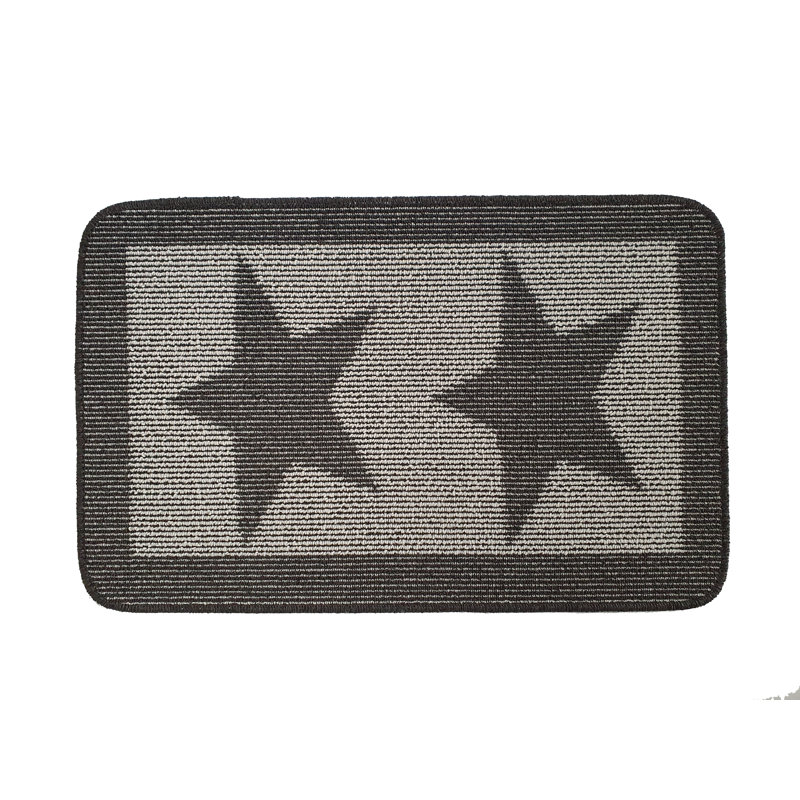 My Utility Star Kitchen Mat, Grey, Rectangle 50 x 80 cm