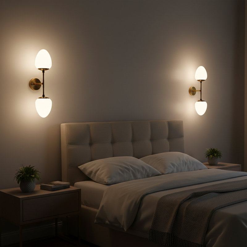 Elora 2-Light Armed Sconce, Vintage