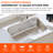 Blenzia 30 Inch Undermount Kitchen Sink Curved Shape Round Corner 18 Gauge 304 Stainless Steel Single Bowl Sinks with Strainer 30" x 18" x 9"