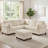 90.55’’ Upholstered Sofa With Storage Ottoman-1848924445