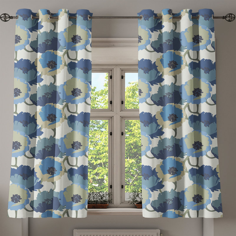 Sateen Blackout Curtains / Drapes Pair, 50" W x 54" L